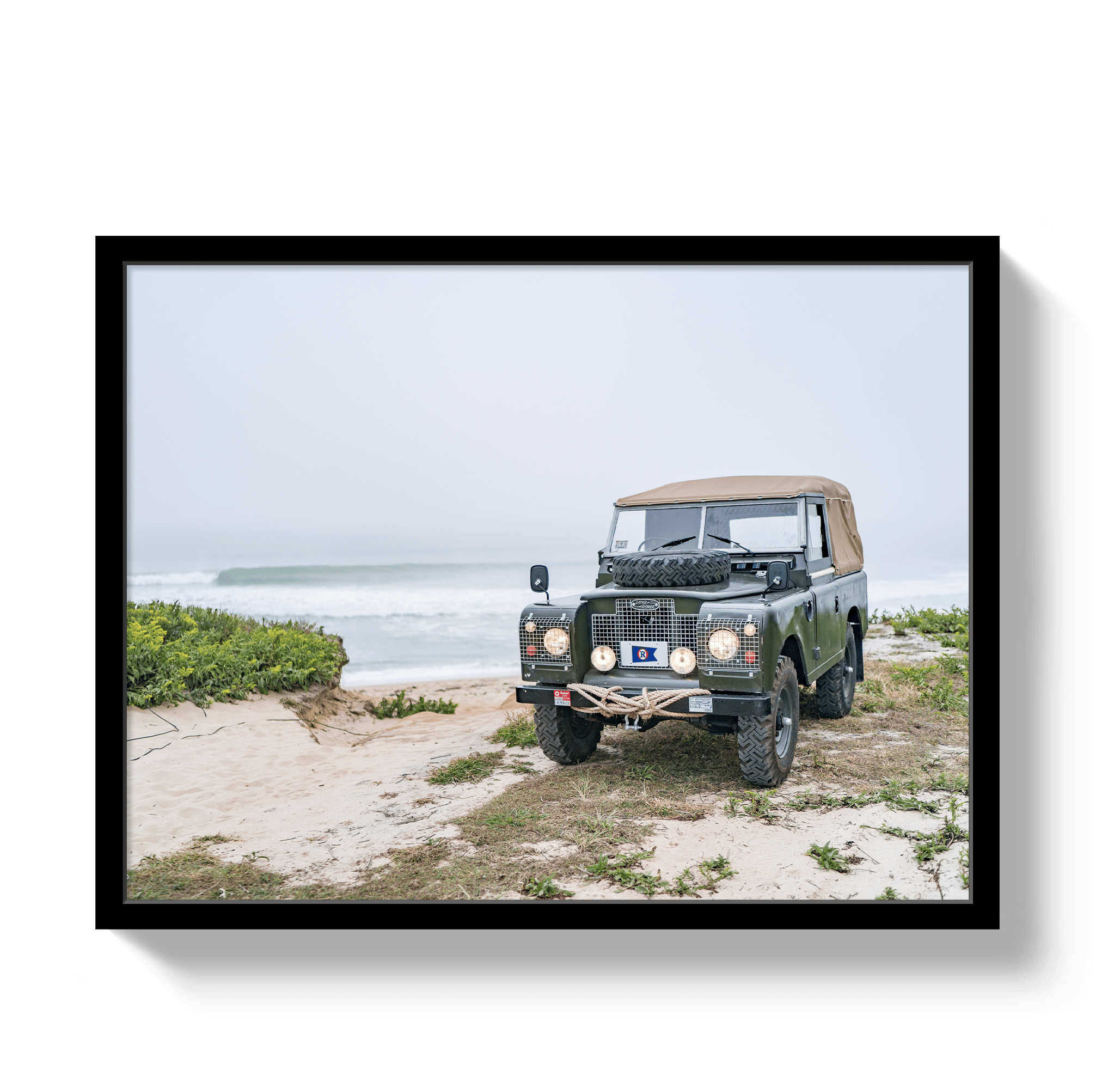 Johnny Vacay Black / 11x14 / Full Bleed Nantucket Rover