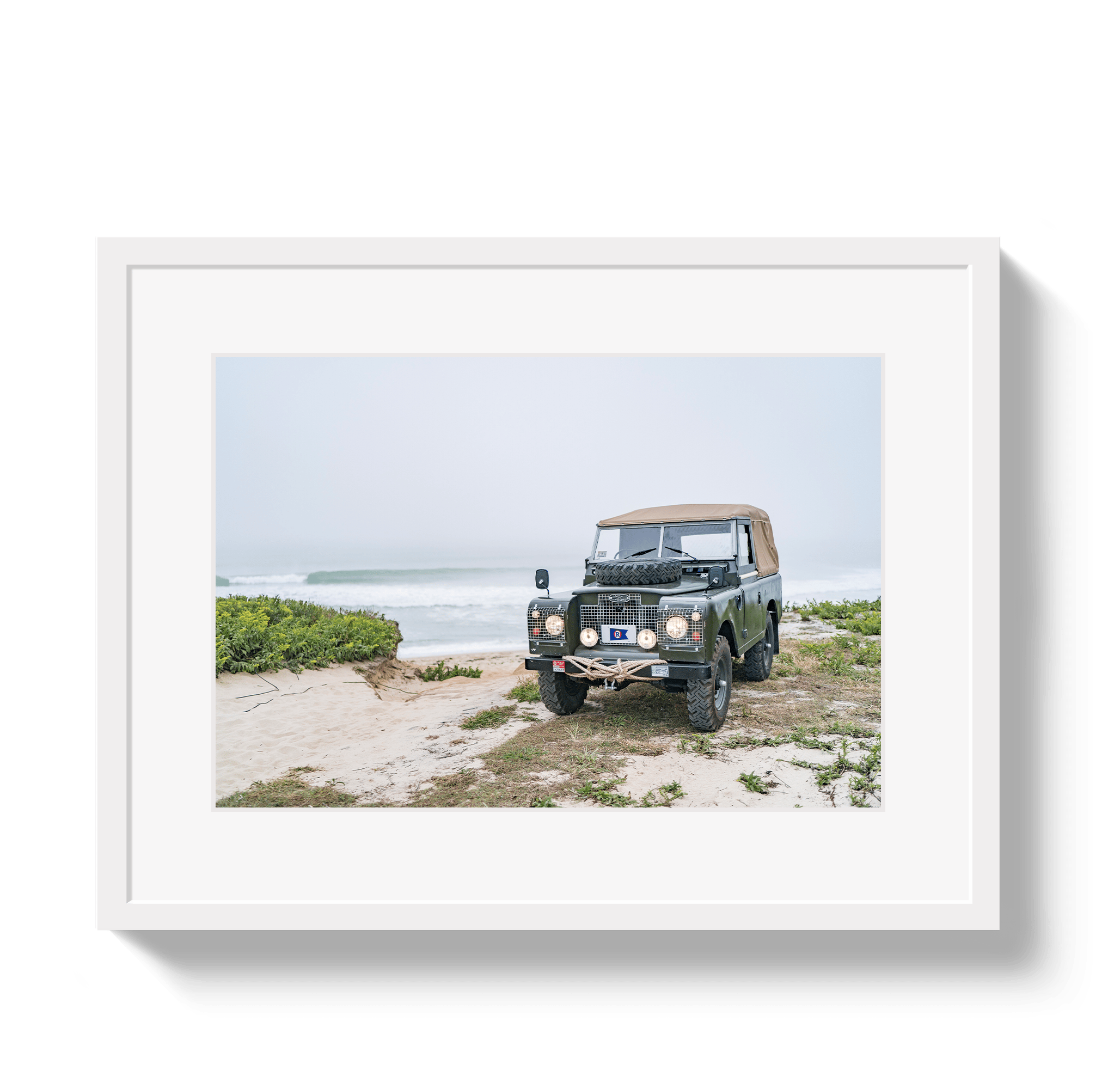 Johnny Vacay White / 11x14 / Matte Nantucket Rover
