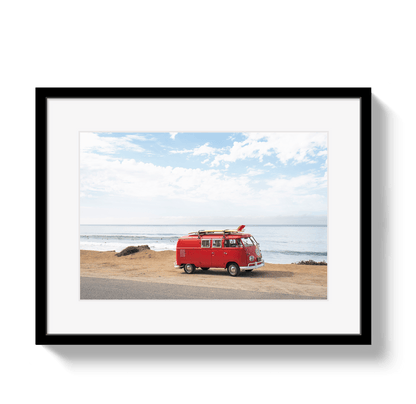 Johnny Vacay Black / 11x14 / Border Pacific Coast Bus