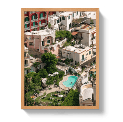 Johnny Vacay Oak / 11x14 / Full Bleed Positano Pool