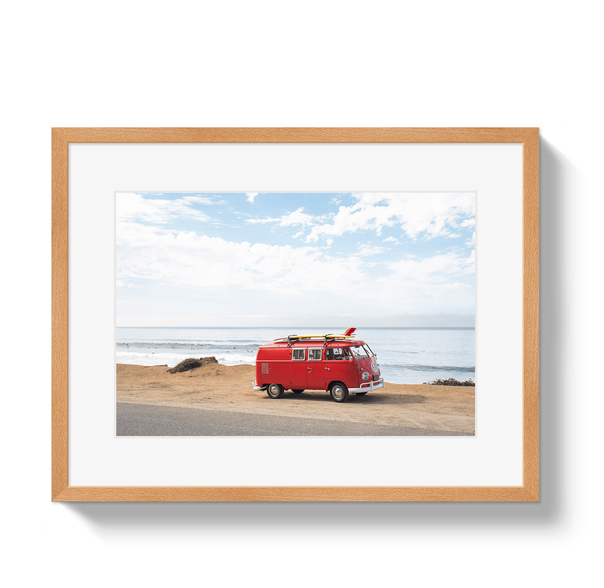 Johnny Vacay Oak / 11x14 / Matte Pacific Coast Bus