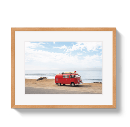 Johnny Vacay Oak / 11x14 / Border Pacific Coast Bus