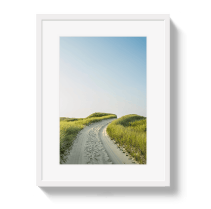 Johnny Vacay White / 11x14 / Border Nantucket Avenue