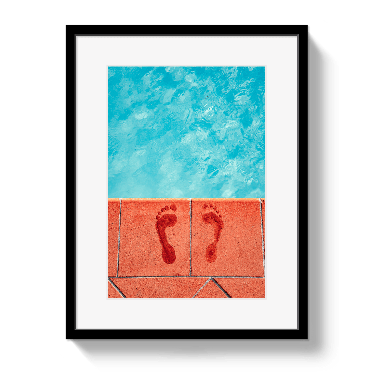 Johnny Vacay Black / 11x14 / Matte Pool Prints