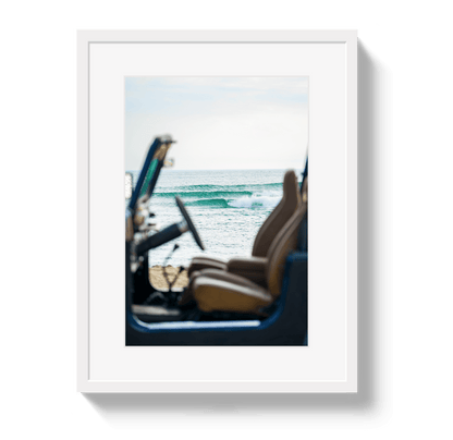 Johnny Vacay White / 11x14 / Border CJ Waves