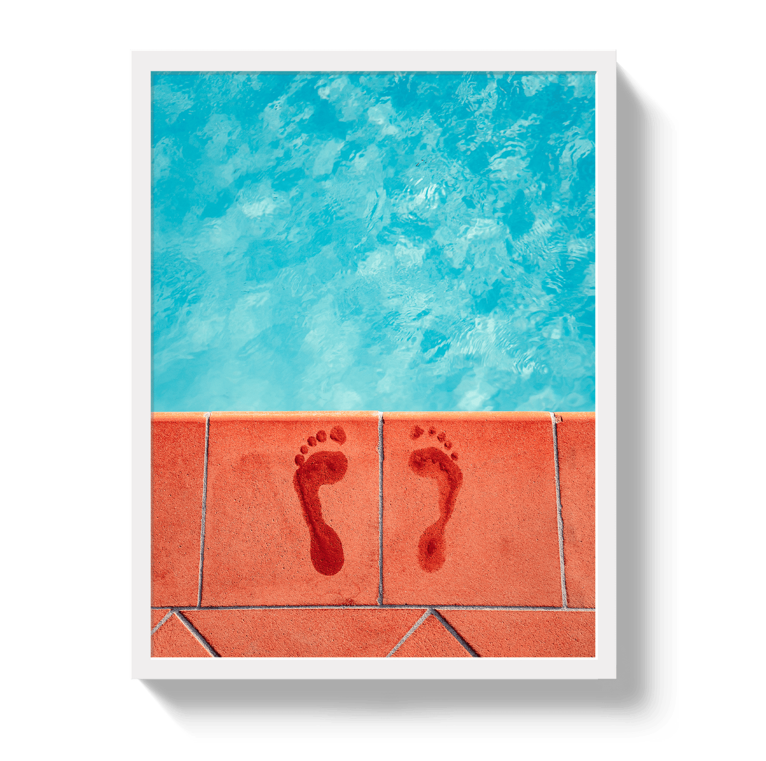 Johnny Vacay White / 11x14 / Full Bleed Pool Prints