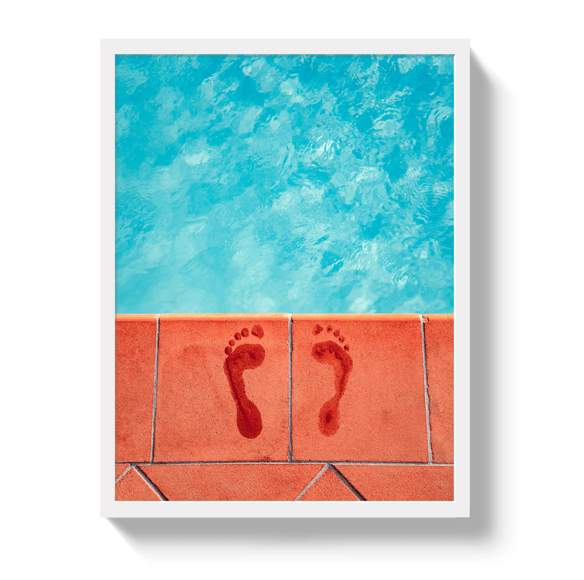 Johnny Vacay White / 11x14 / Full Bleed Pool Prints