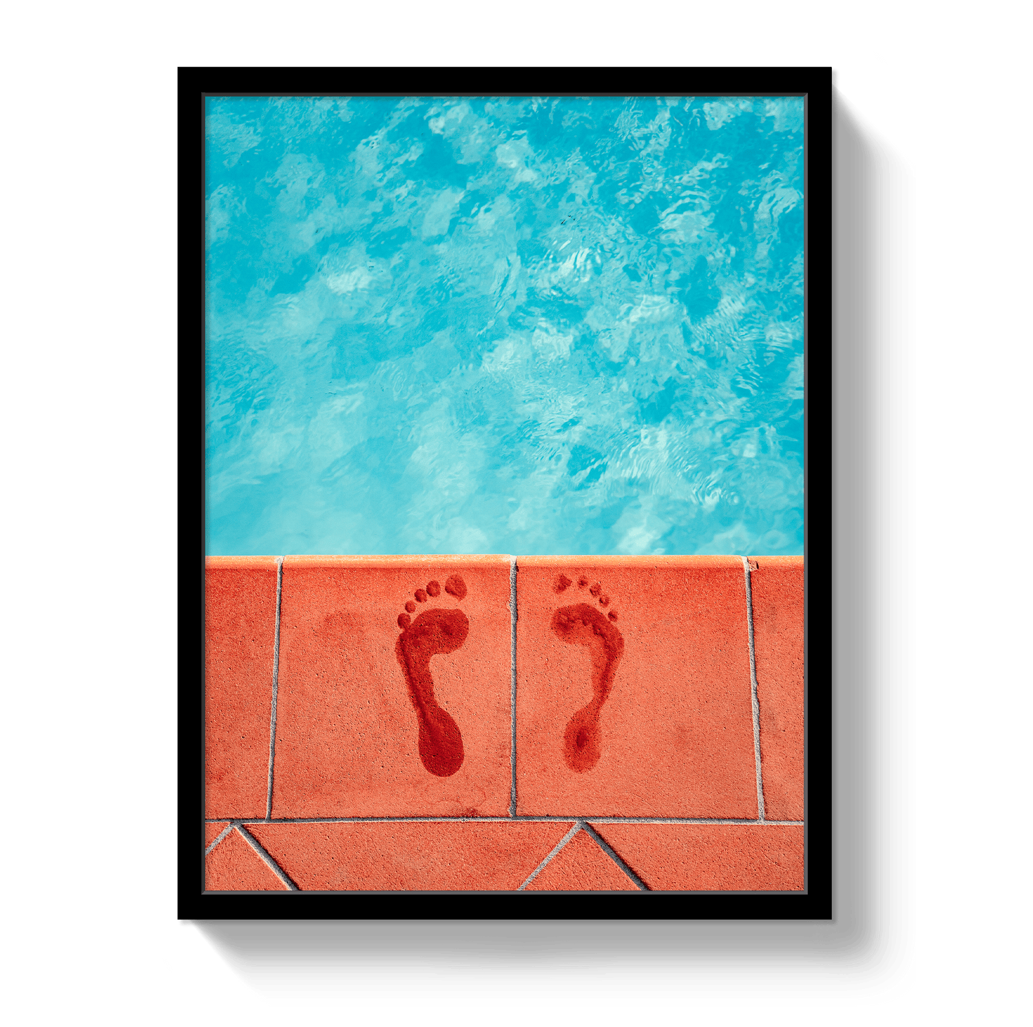 Johnny Vacay Black / 11x14 / Full Bleed Pool Prints