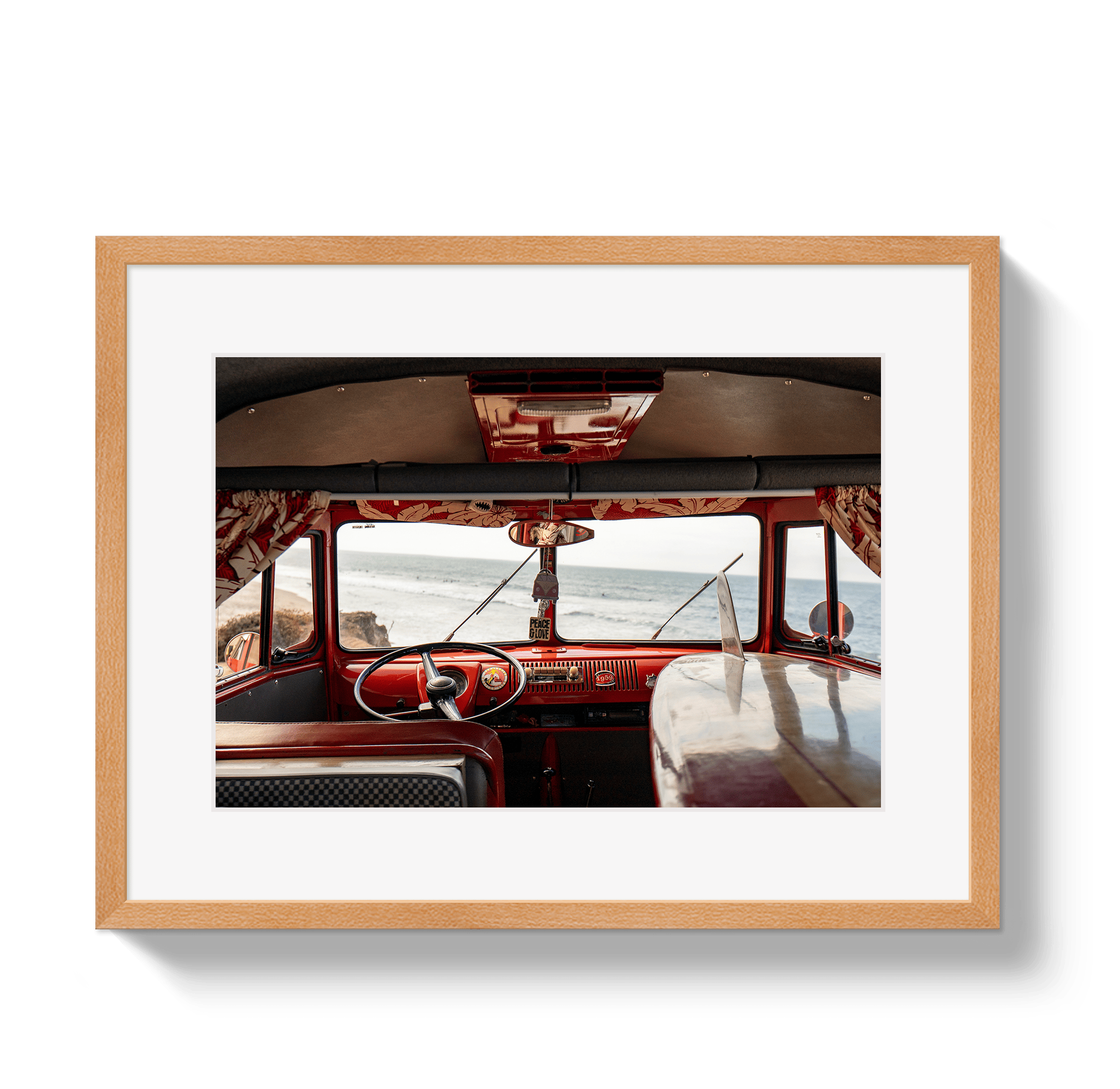 Johnny Vacay Oak / 11x14 / Matte Surf Bus View