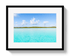 Johnny Vacay Black / 11x14 / Matte Bahama Blue
