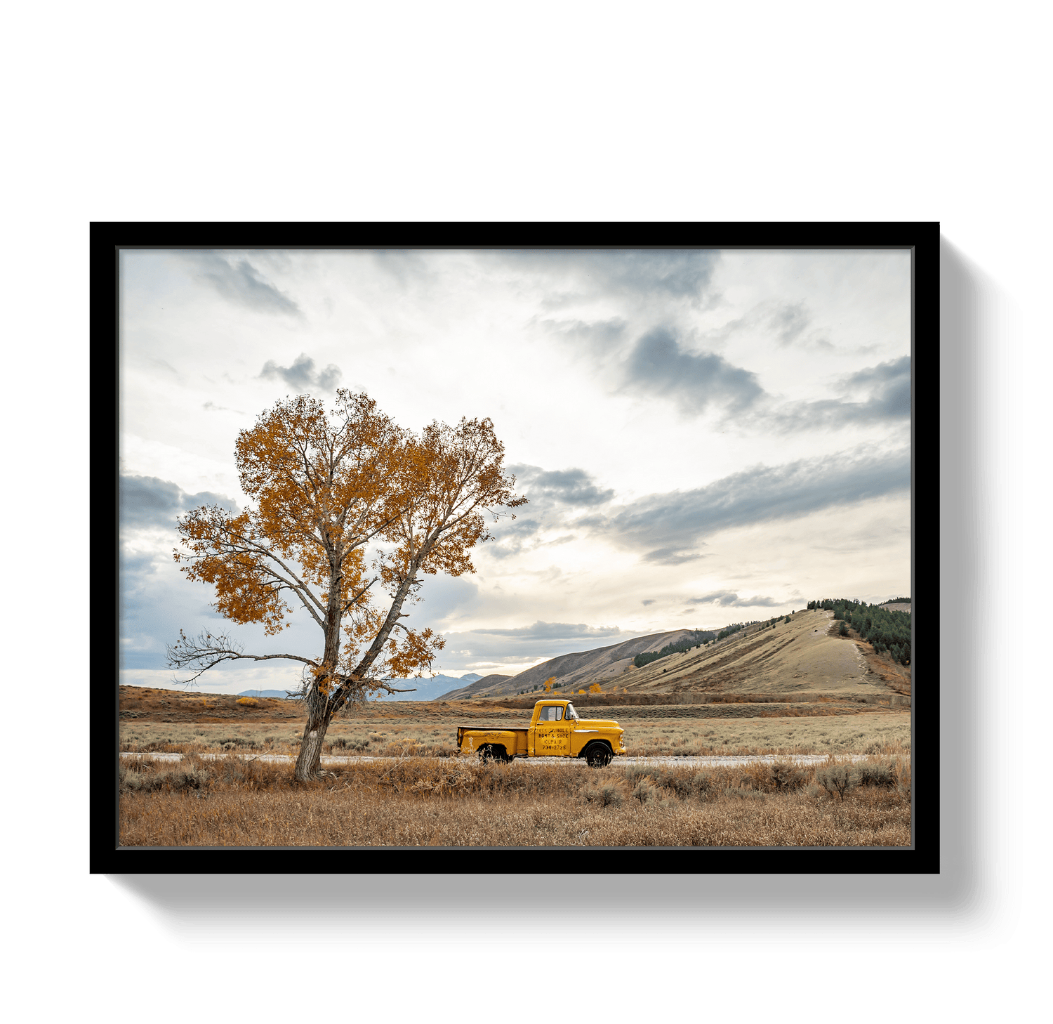 Johnny Vacay Black / 11x14 / Full Bleed Jackson Hole Pickup