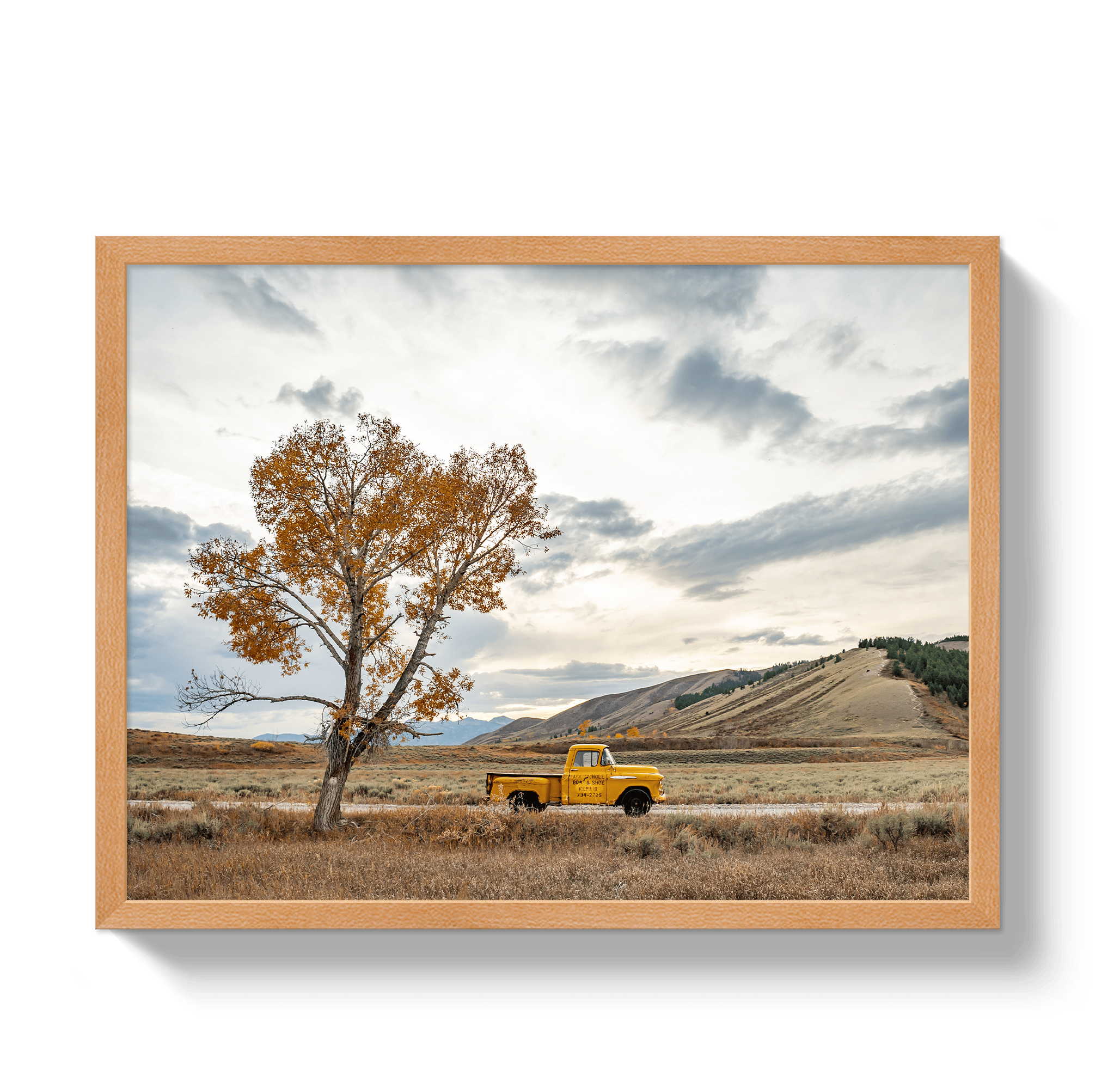 Johnny Vacay Oak / 11x14 / Full Bleed Jackson Hole Pickup