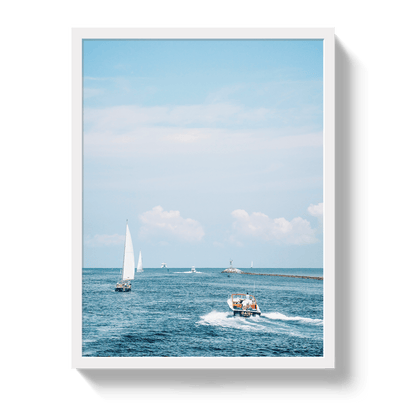 Johnny Vacay White / 11x14 / Full Bleed Nantucket Rush Hour
