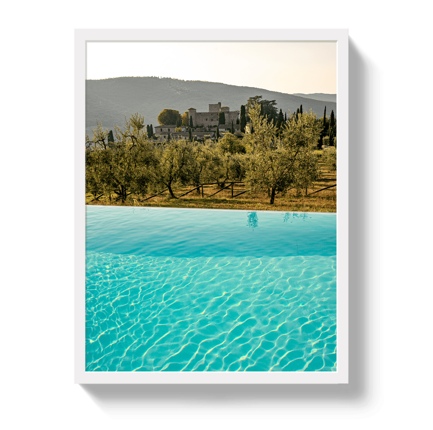 Johnny Vacay White / 11x14 / Full Bleed Tuscan Dream