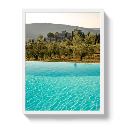 Johnny Vacay White / 11x14 / Full Bleed Tuscan Dream