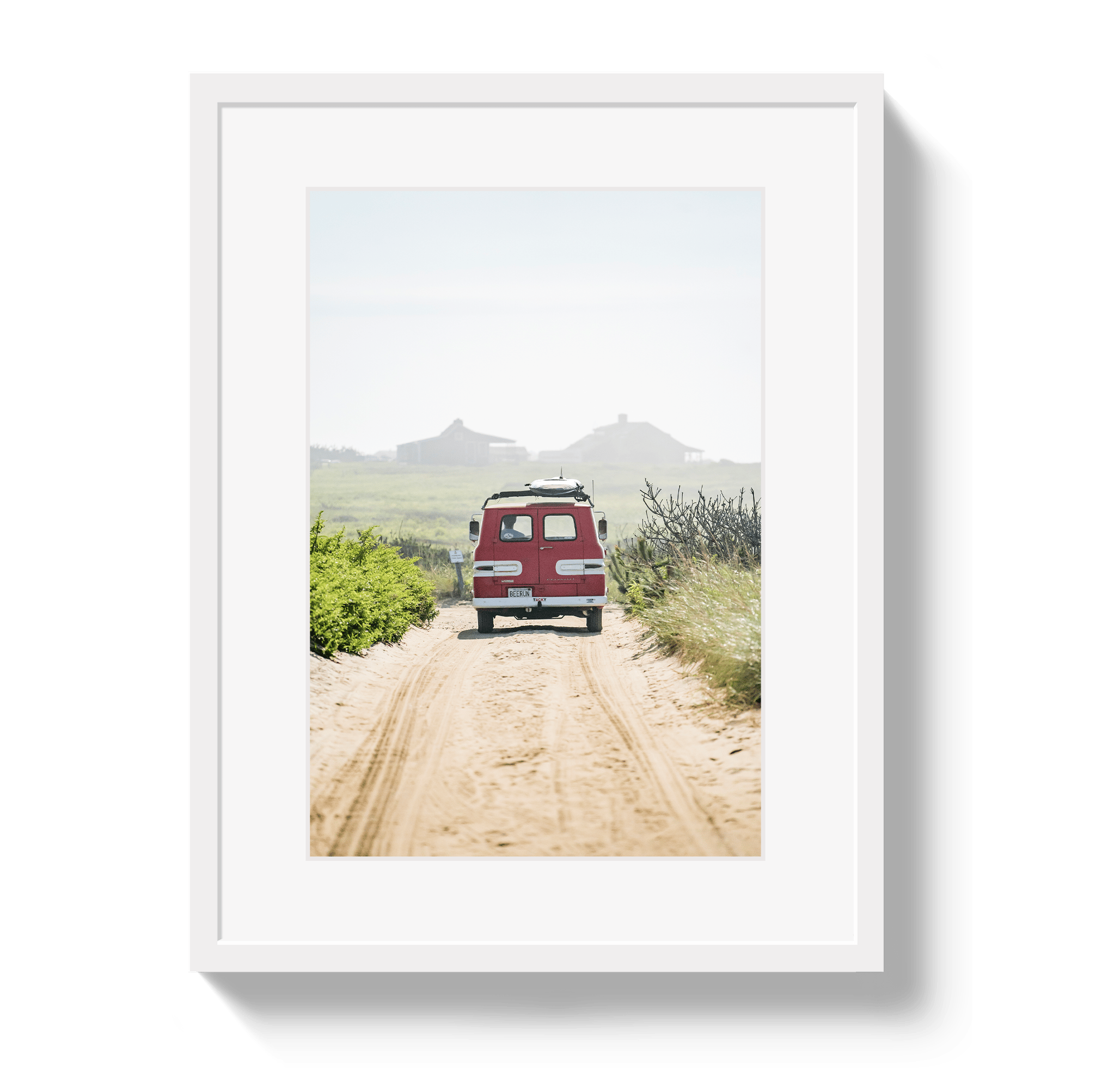 Johnny Vacay White / 11x14 / Matte Beerun