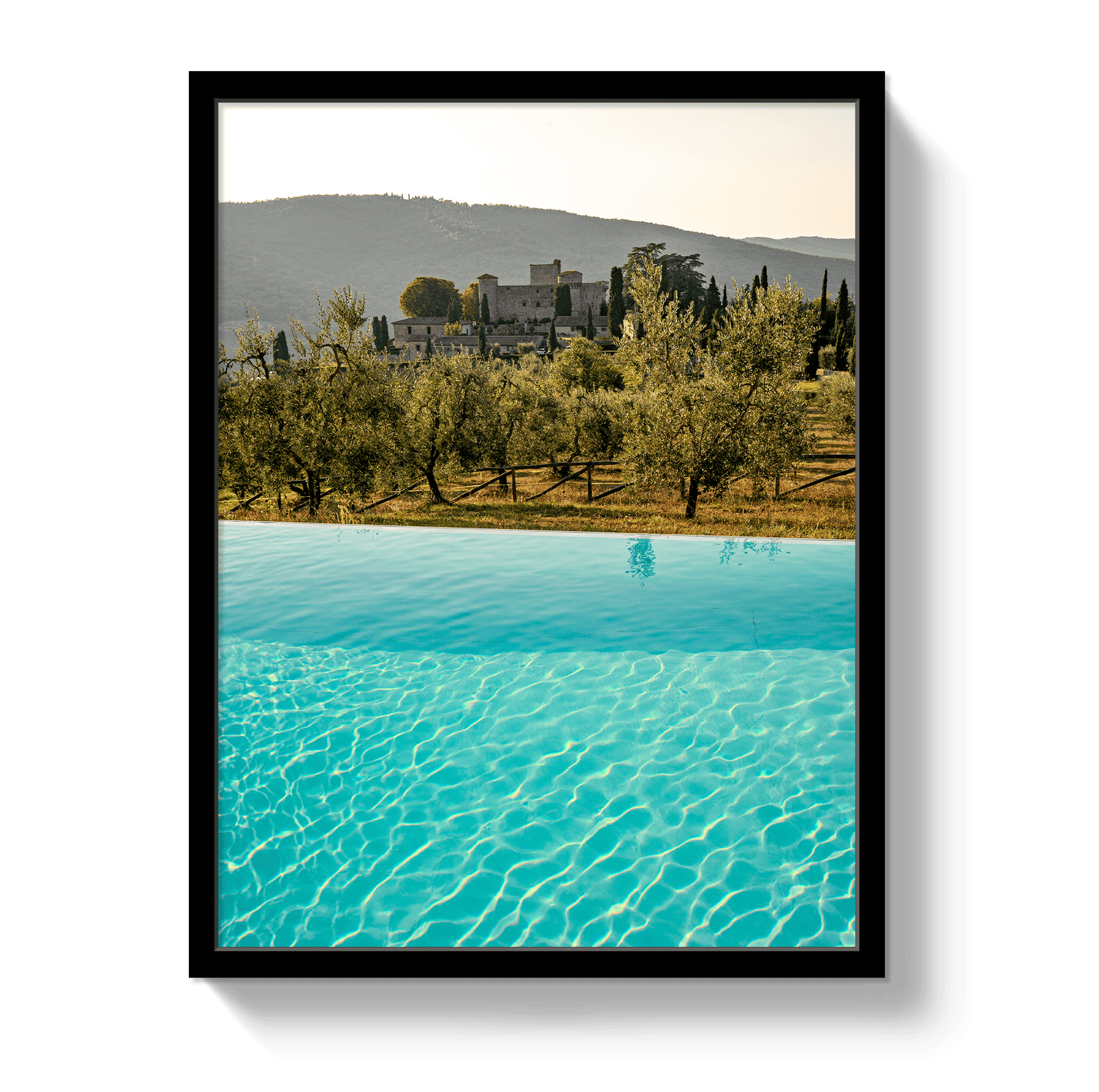 Johnny Vacay Black / 11x14 / Full Bleed Tuscan Dream
