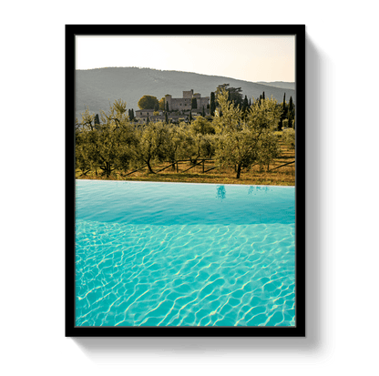 Johnny Vacay Black / 11x14 / Full Bleed Tuscan Dream