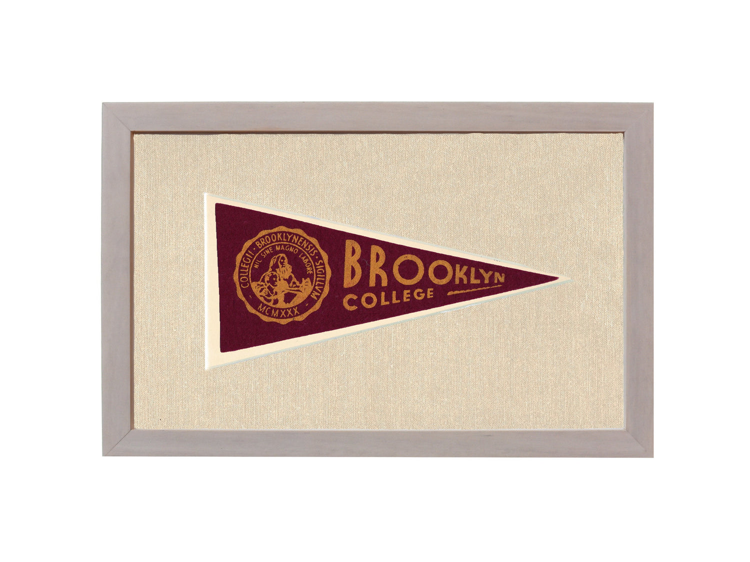 Vintage Brooklyn College Pennant