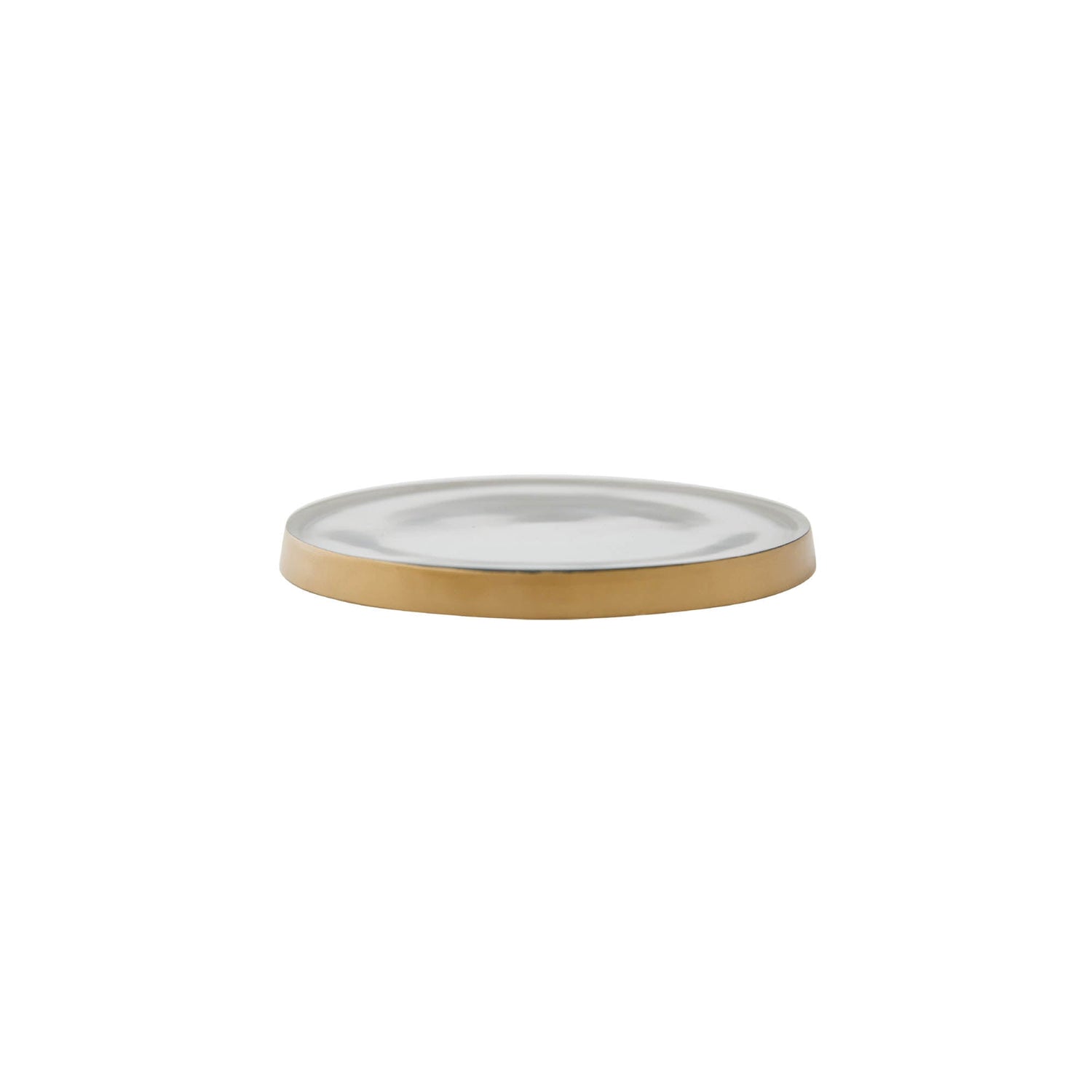 Glass Accent Botanical Candle Plate