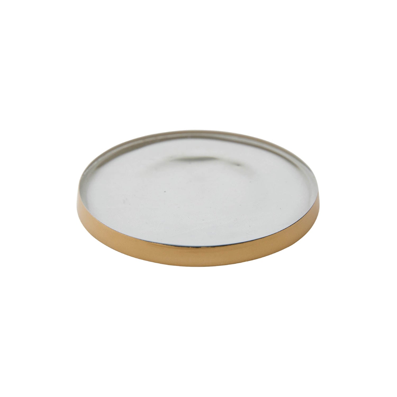 Glass Accent Botanical Candle Plate