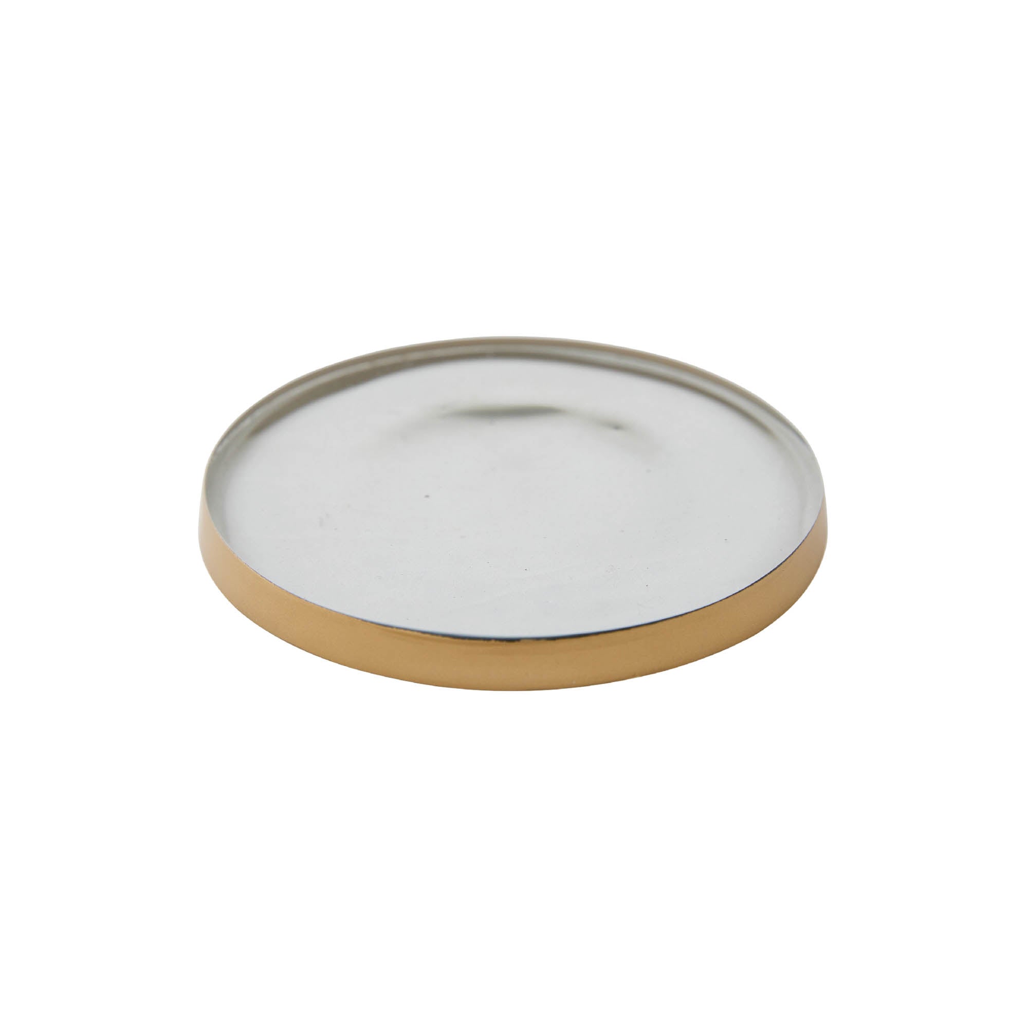 Glass Accent Botanical Candle Plate