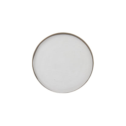 Glass Accent Botanical Candle Plate