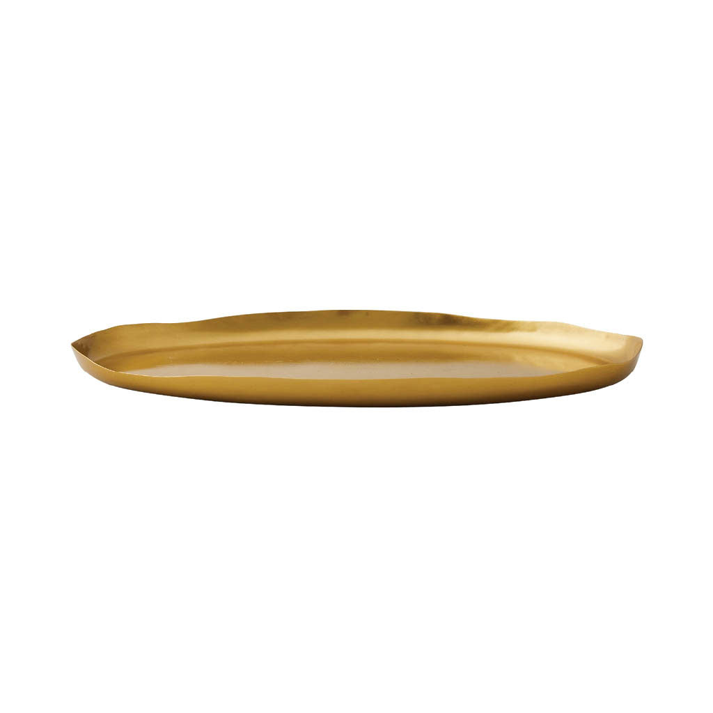 Gold Centerpiece Botanical Candle Plate