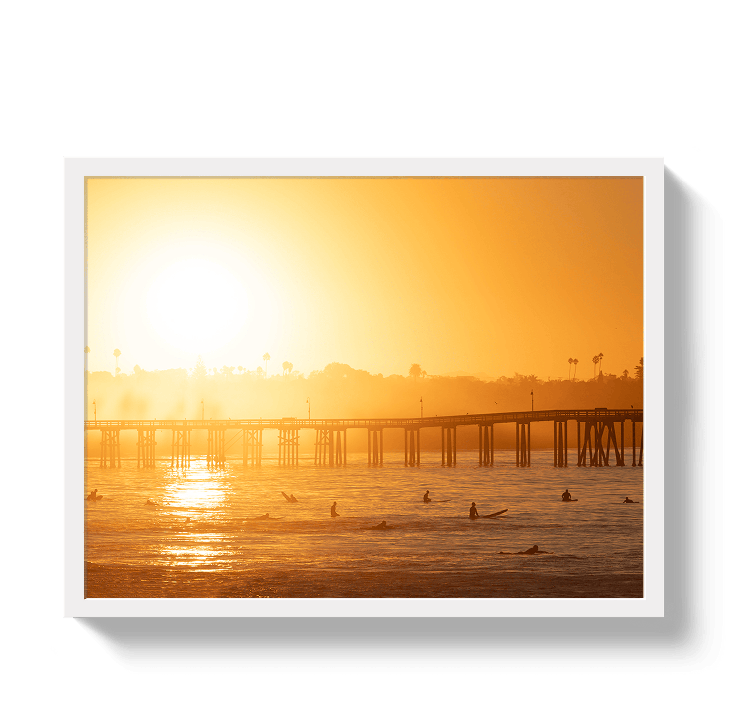 Johnny Vacay White / 11x14 / Full Bleed Ventura Sunrise