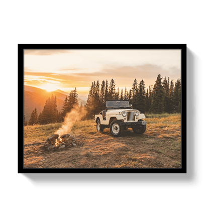 Johnny Vacay Black / 11x14 / Full Bleed Sunset CJ