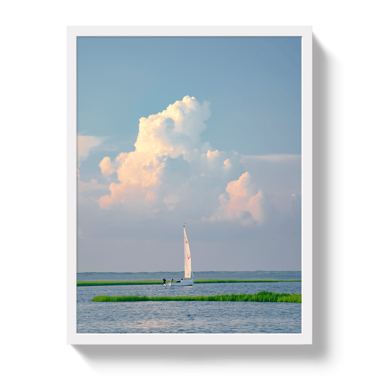 Johnny Vacay White / 11x14 / Full Bleed Sailing Through A Dream