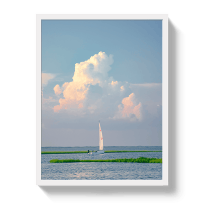 Johnny Vacay White / 11x14 / Full Bleed Sailing Through A Dream