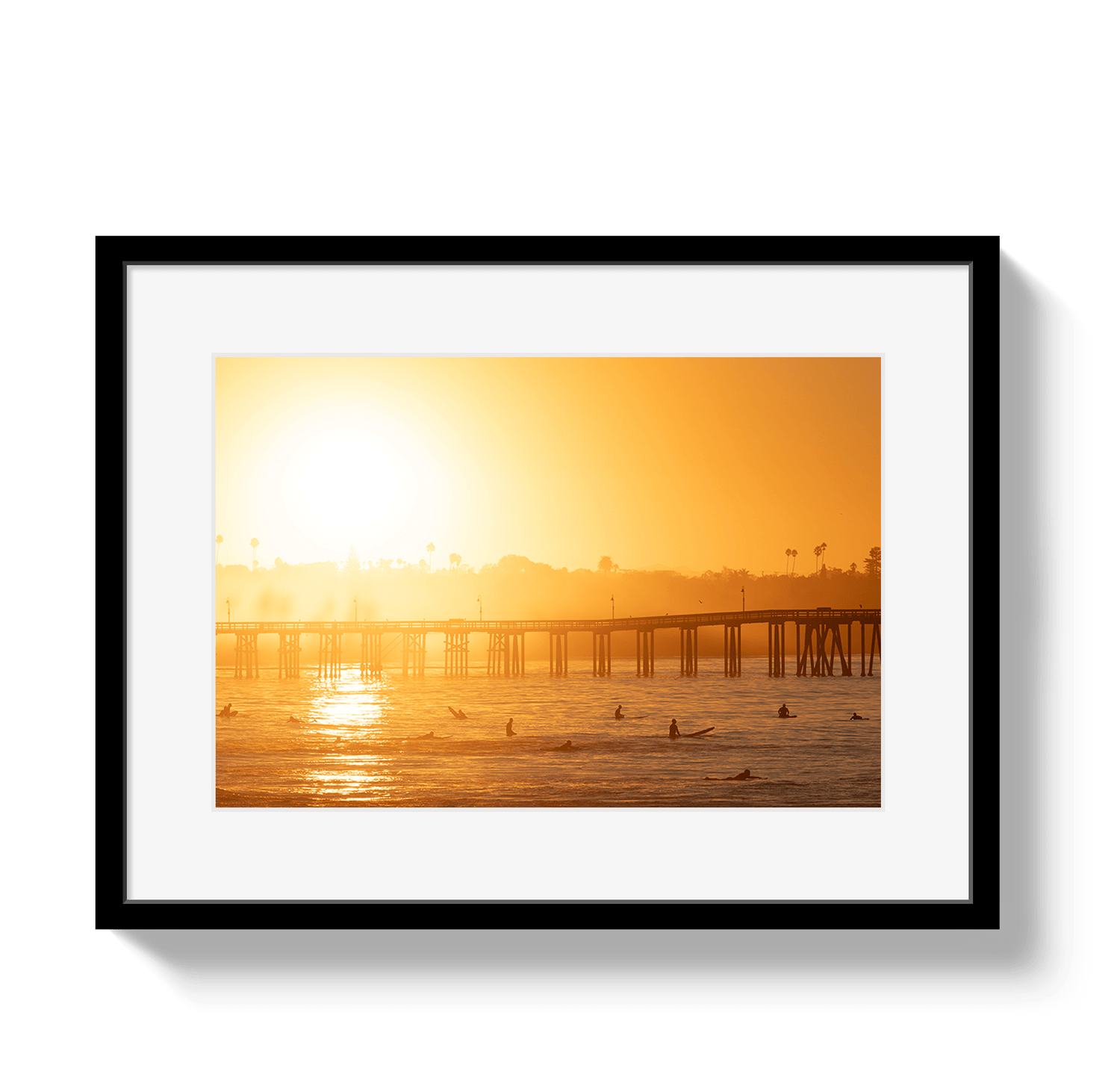 Johnny Vacay Black / 11x14 / Matte Ventura Sunrise