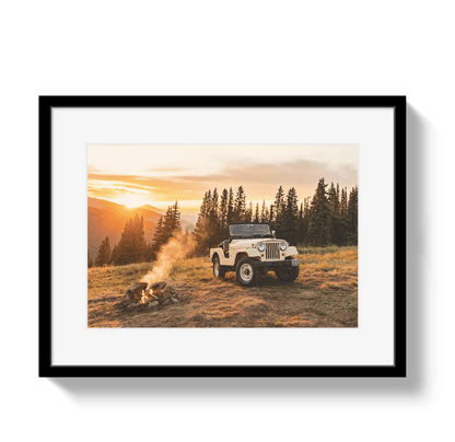 Johnny Vacay Black / 11x14 / Border Sunset CJ