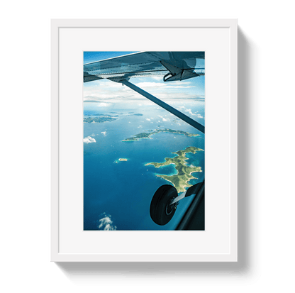 Johnny Vacay White / 11x14 / Border View From Heaven