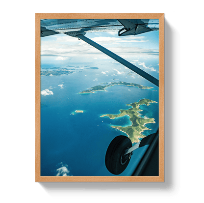 Johnny Vacay Black / 28x38 / Full Bleed View From Heaven