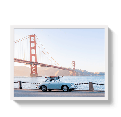 Johnny Vacay White / 11x14 / Full Bleed Golden Gate 356