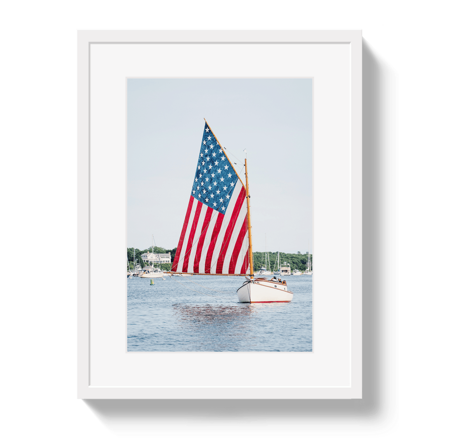 Johnny Vacay White / 11x14 / Matte American Dream