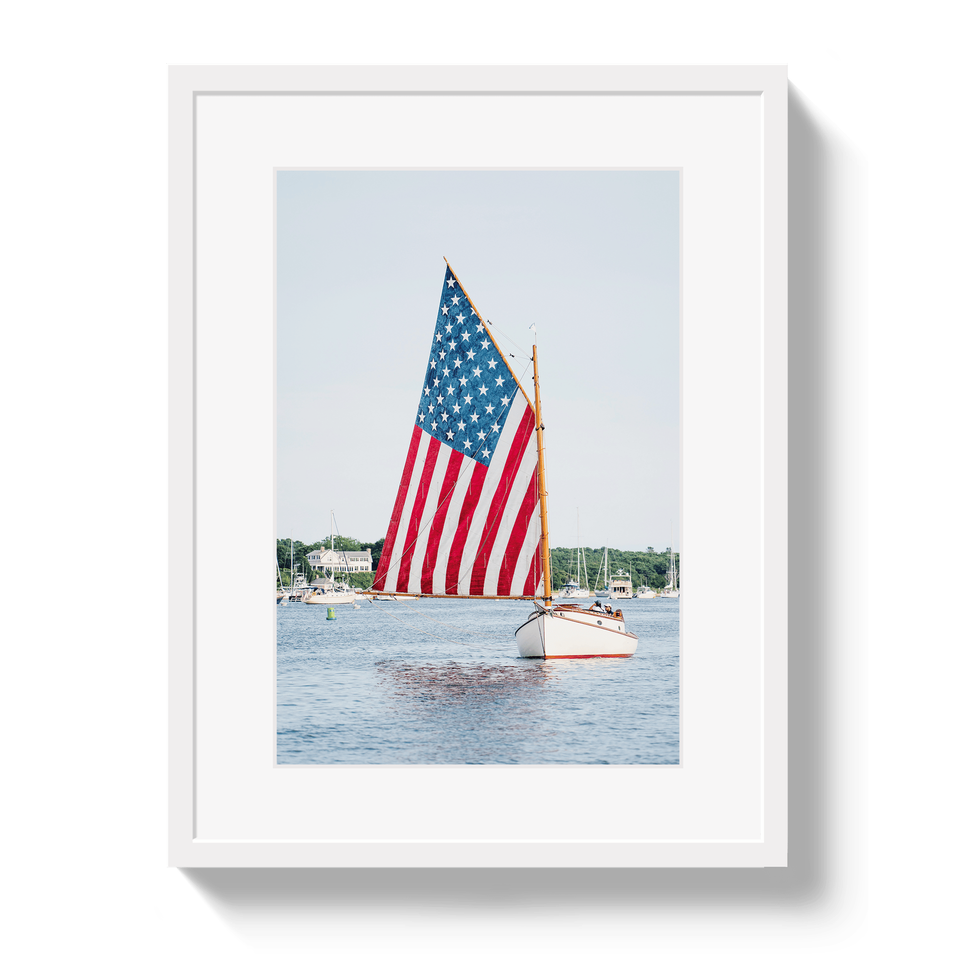 Johnny Vacay White / 11x14 / Matte American Dream