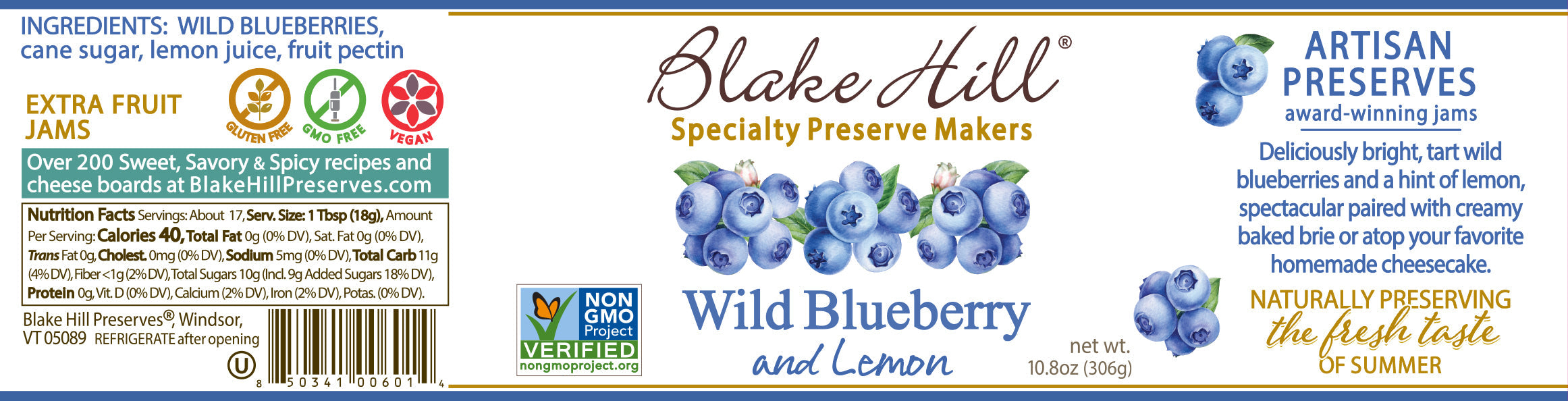 Wild Blueberry Preserve