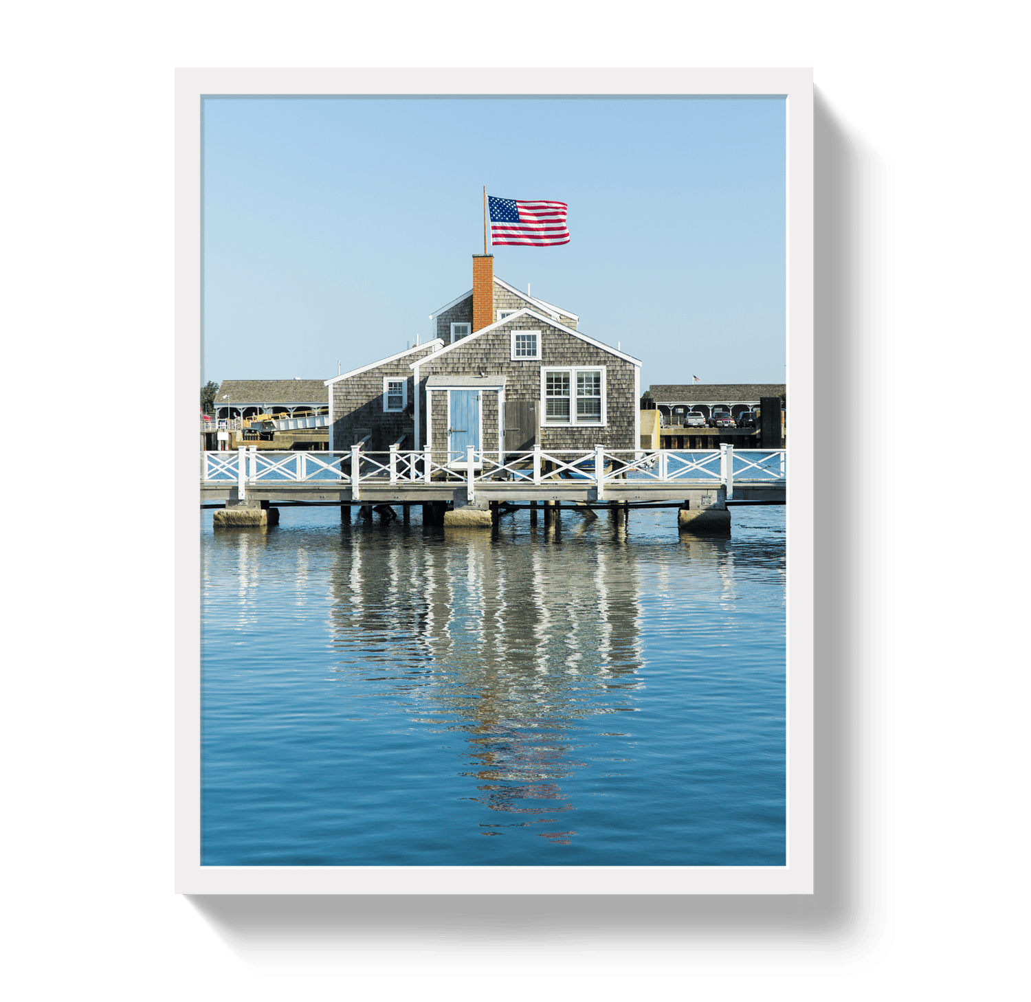 Johnny Vacay White / 11x14 / Full Bleed Harbor House
