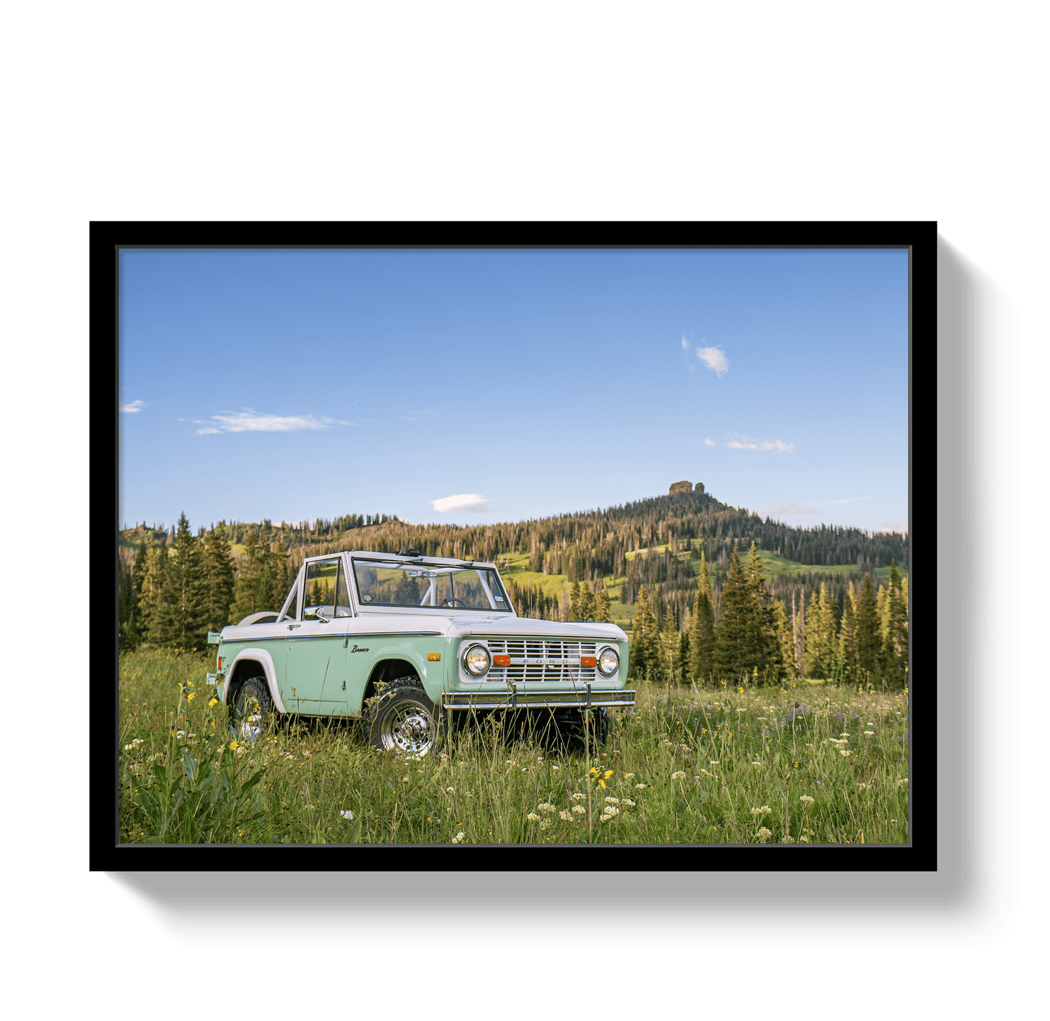 Johnny Vacay Black / 11x14 / Full Bleed Bronco View 2