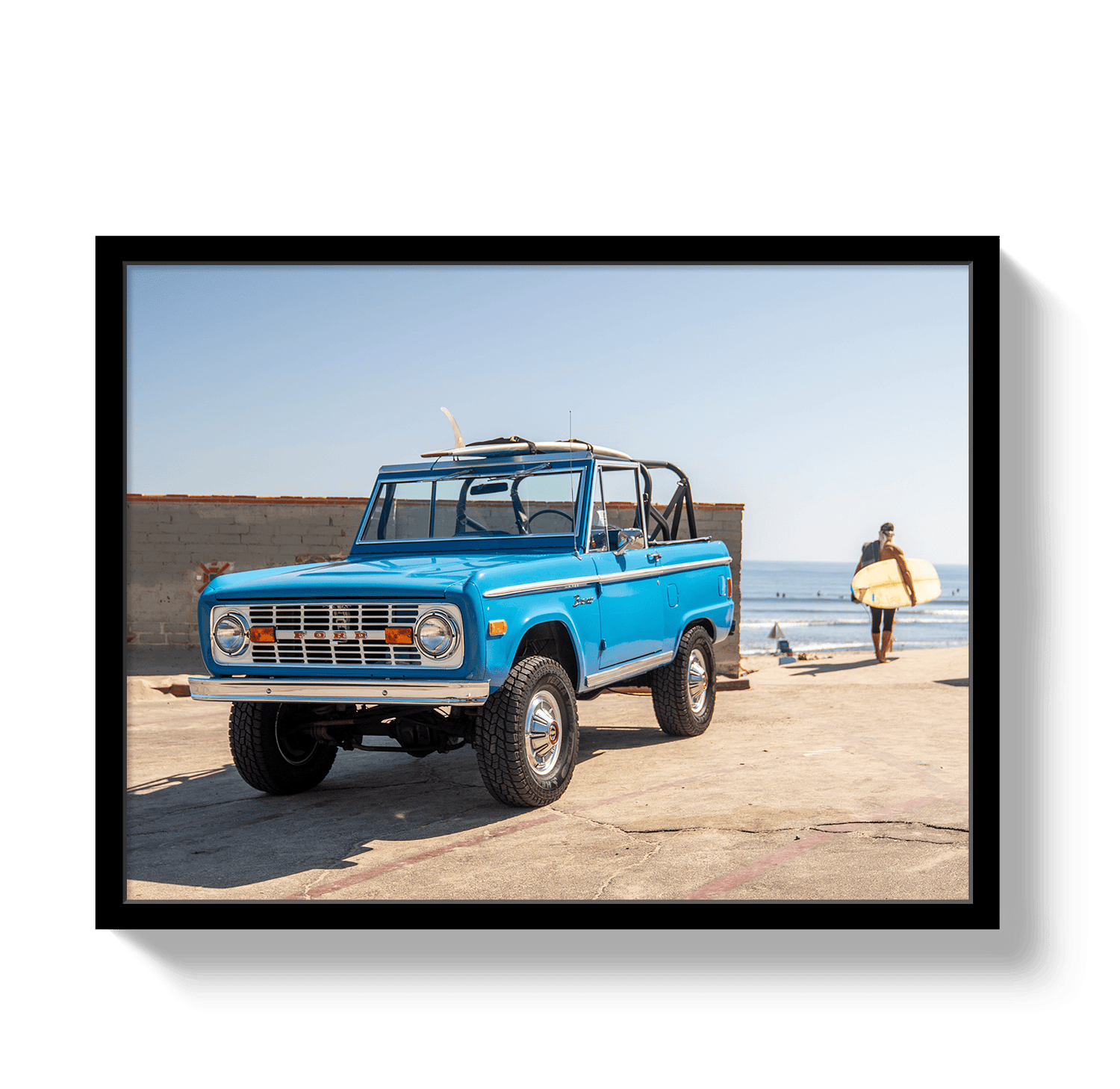 Johnny Vacay Black / 11x14 / Full Bleed Malibu Bronco 2