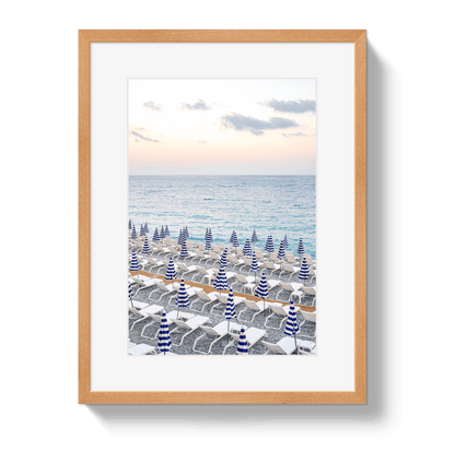 Johnny Vacay Oak / 11x14 / Border Umbrella Beach