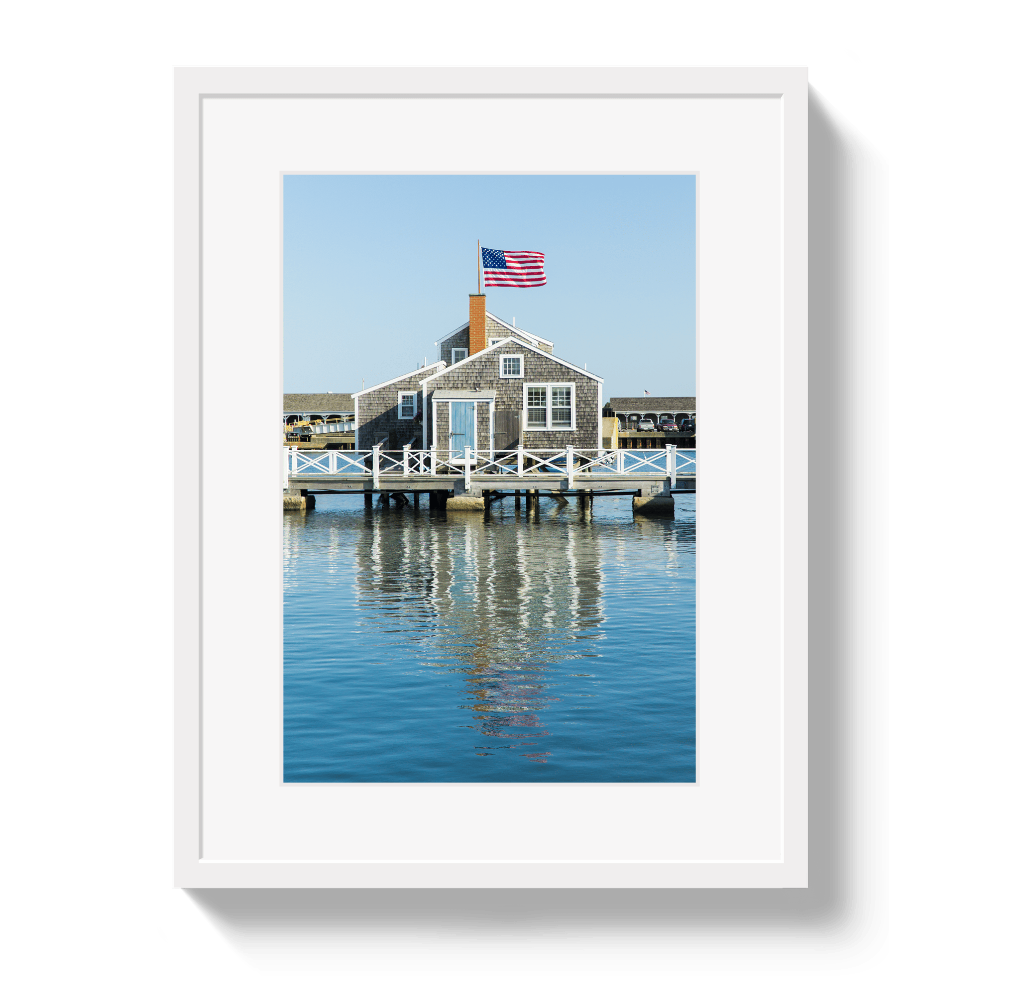 Johnny Vacay White / 11x14 / Matte Harbor House