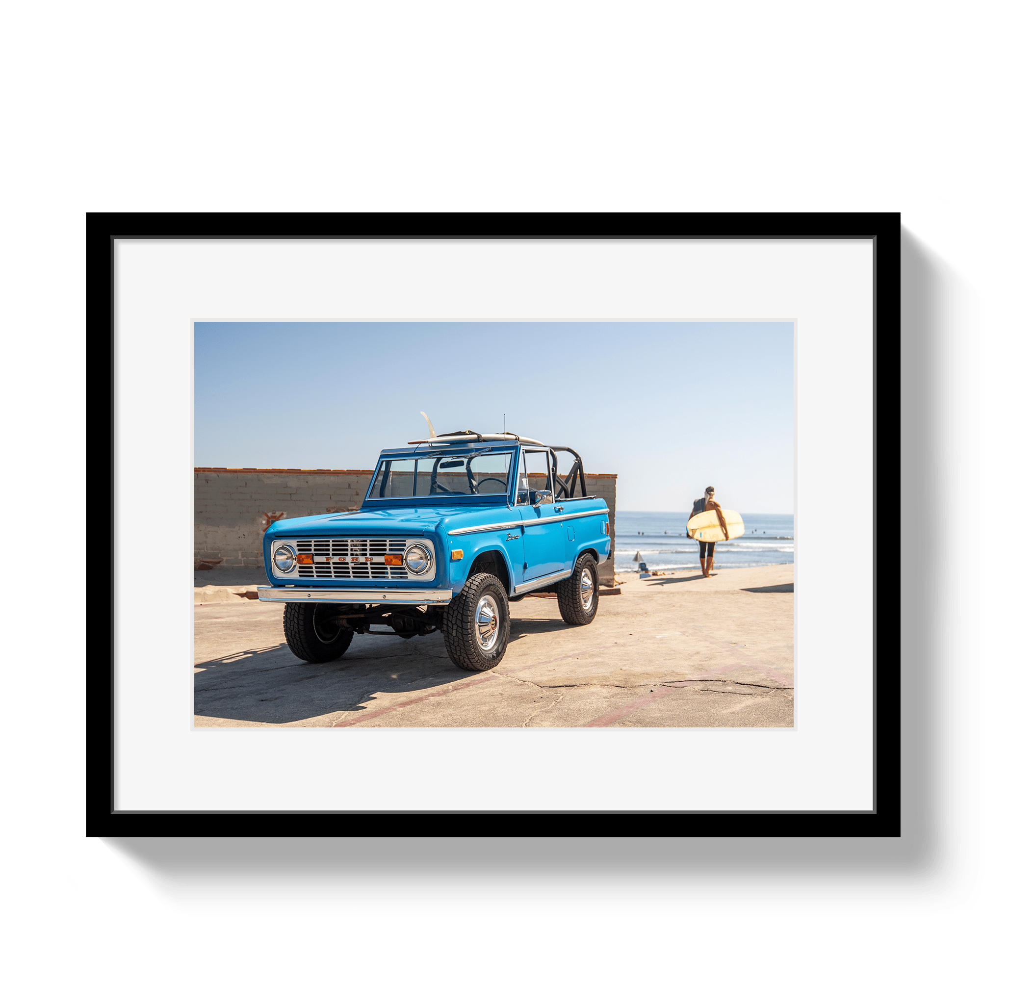 Johnny Vacay Black / 11x14 / Matte Malibu Bronco 2
