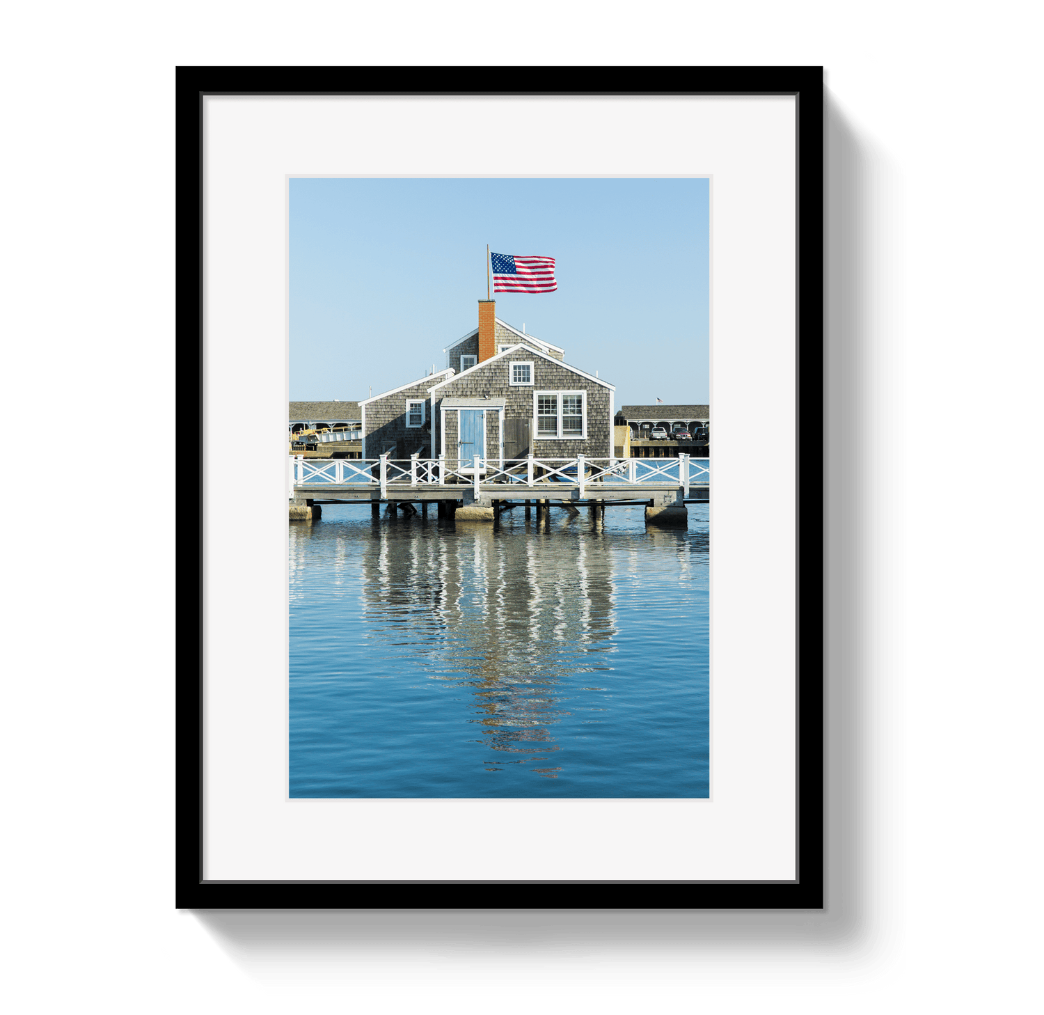 Johnny Vacay Black / 11x14 / Matte Harbor House