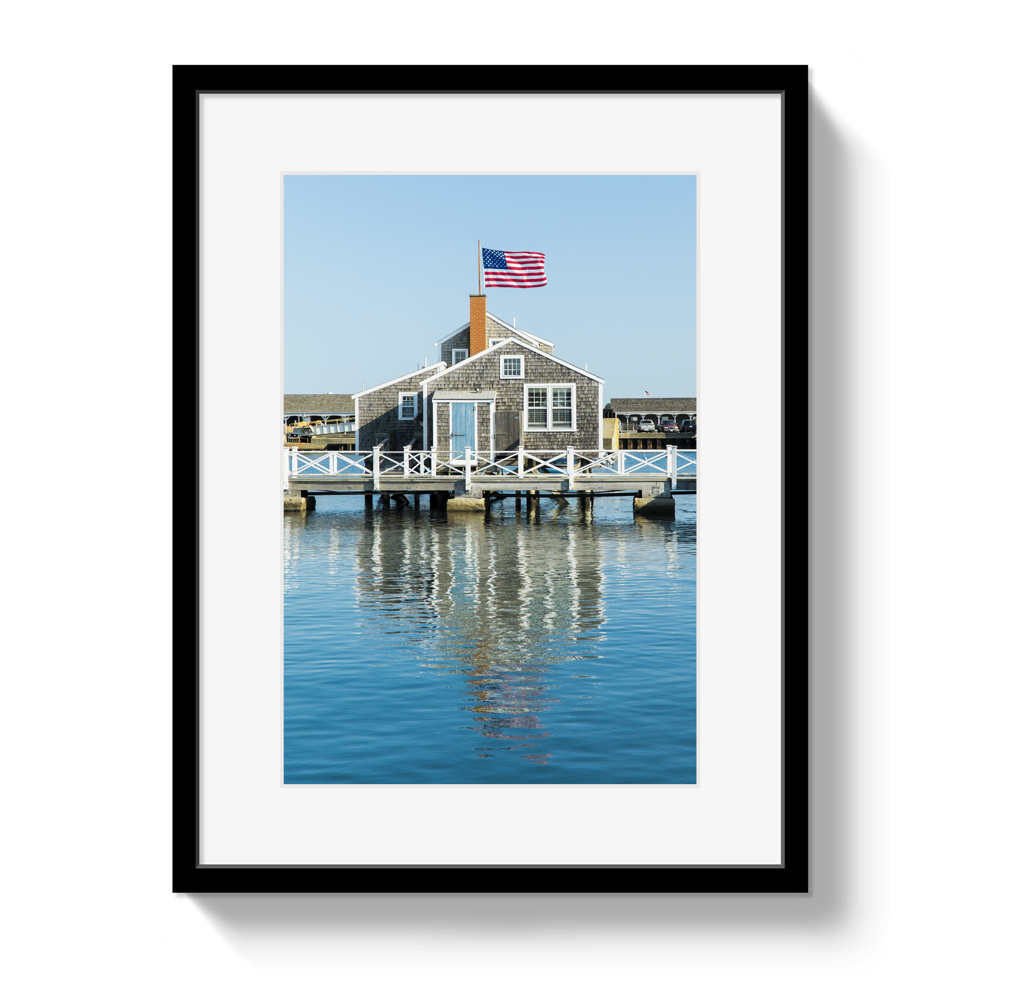 Johnny Vacay Black / 11x14 / Matte Harbor House