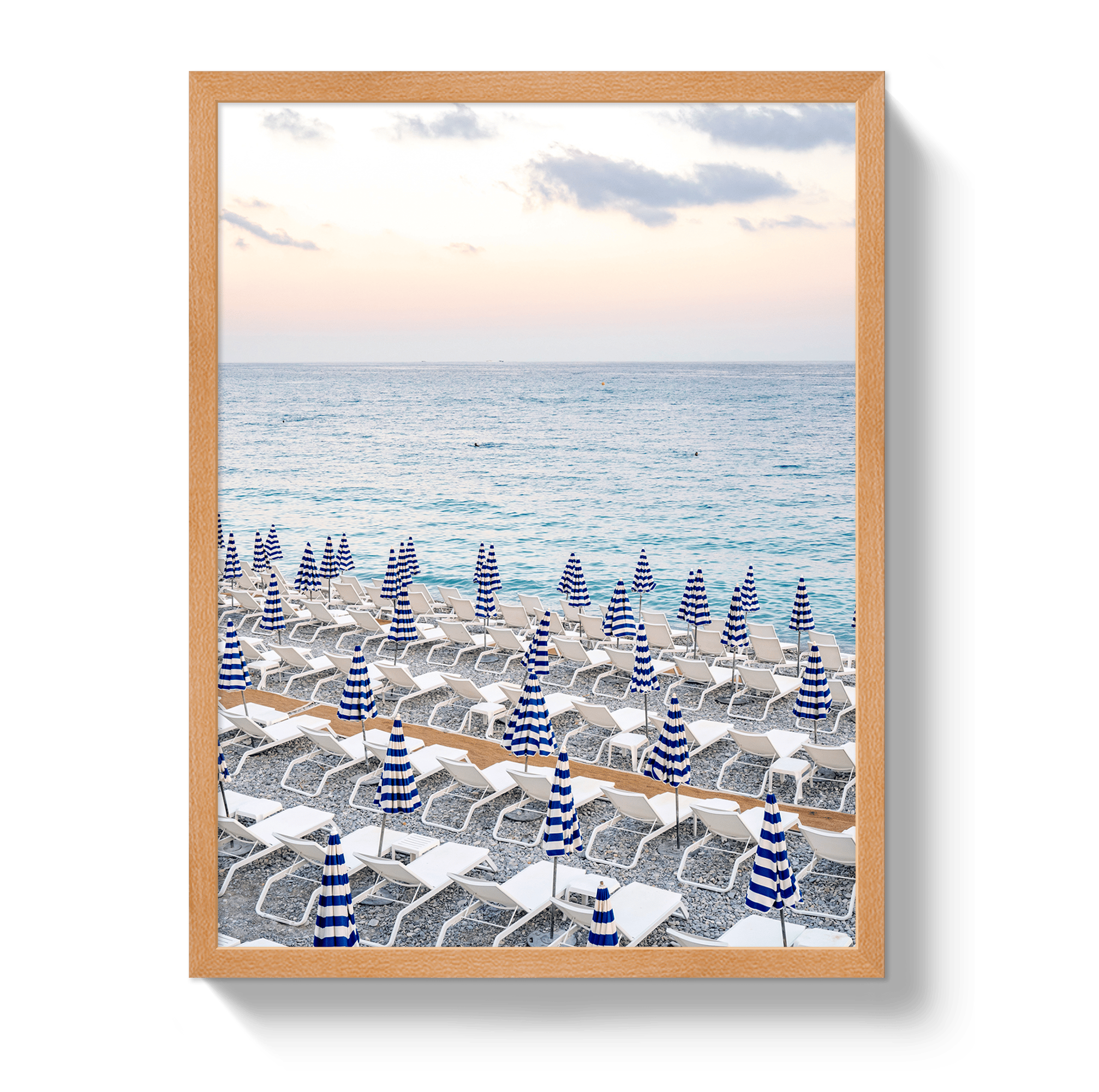 Johnny Vacay Oak / 11x14 / Full Bleed Umbrella Beach