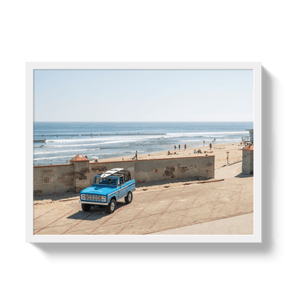 Johnny Vacay White / 11x14 / Full Bleed Malibu Bronco